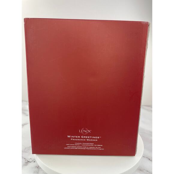 Lenox Winter Greetings Tea Light Wax Warmer, Porcelain Holiday Fragrance Warmer - Picture 9 of 11